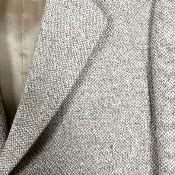 Vintage Pierre Cardin Sport Coat Blazer Size 44R Tan Wool Two Button Union Made - Picture 3 of 13